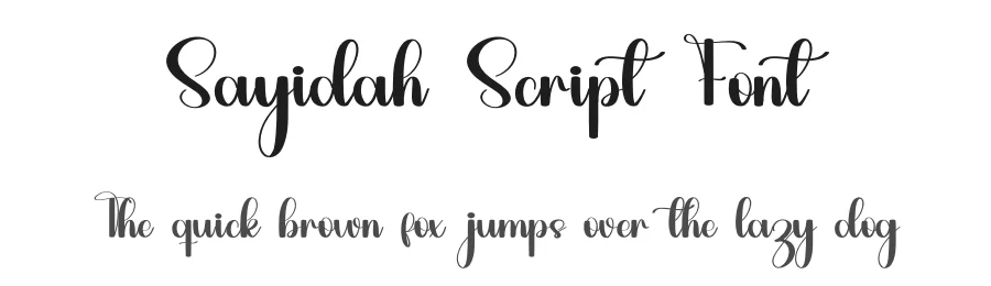 Sayidah Script Font by inermediaSTUDIO — Script Handwritten Font