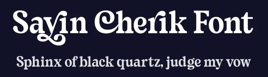Sayin Cherik Font by timelesstype.co — Display Font — thumbnail 2