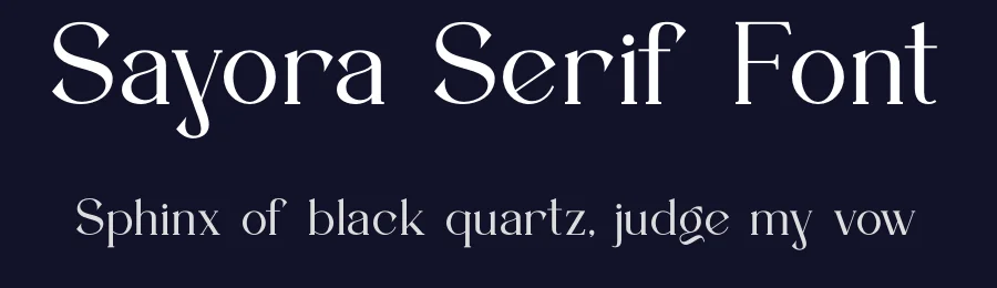 Sayora Serif Font by ErmediaStudio — Serif Font — thumbnail 2