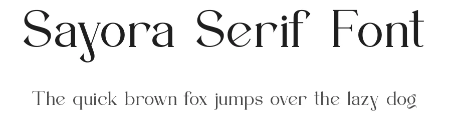 Sayora Serif Font by ErmediaStudio — Serif Font