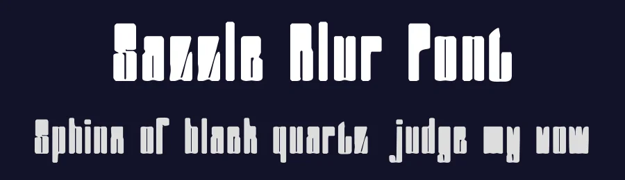 Sazzle Blur Font by craftsupplyco — Display Font — thumbnail 2