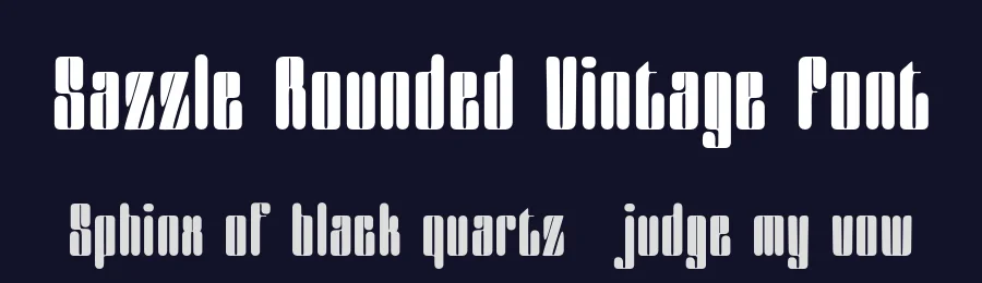 Sazzle Rounded Vintage Font by craftsupplyco — Display Font — thumbnail 2