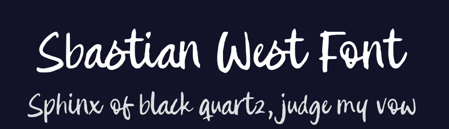 Sbastian West Font by Timur type — Script Handwritten Font — thumbnail 2