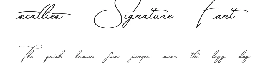 Scallies Signature Font by nihstudio — Script Handwritten Font