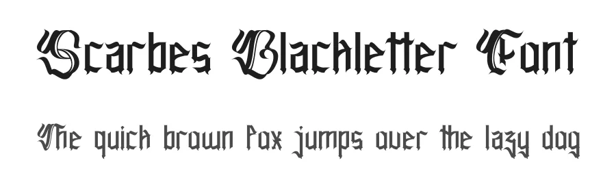 Scarbes Blackletter Font by Dhabee — Blackletter Font