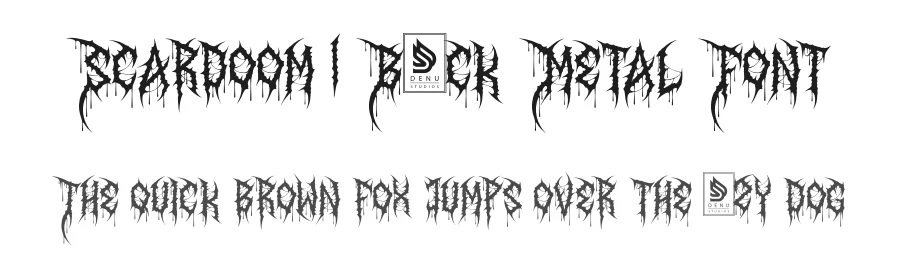 Scardoom | Black Metal Font by Denustudios — Decorative Font