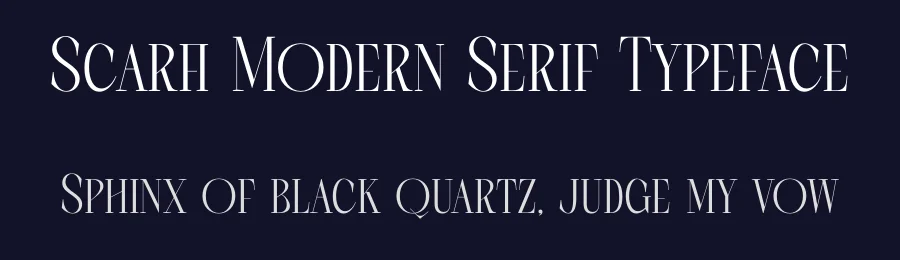 Scarfi Modern Serif Typeface by timelesstype.co — Display Font — thumbnail 2