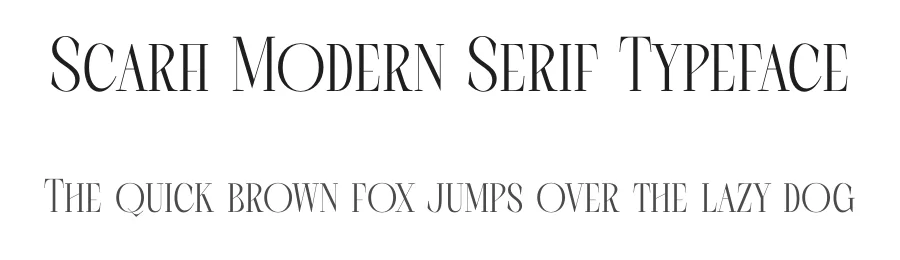 Scarfi Modern Serif Typeface by timelesstype.co — Display Font