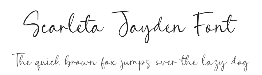 Scarleta Jayden Font by Timur type — Script Handwritten Font