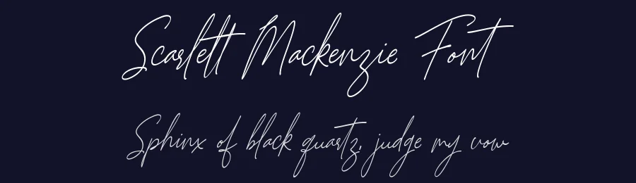 Scarlett Mackenzie Font by letterhanna — Script Handwritten Font — thumbnail 2