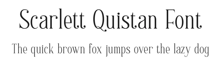Scarlett Quistan Font by letterenastudios — Serif Font