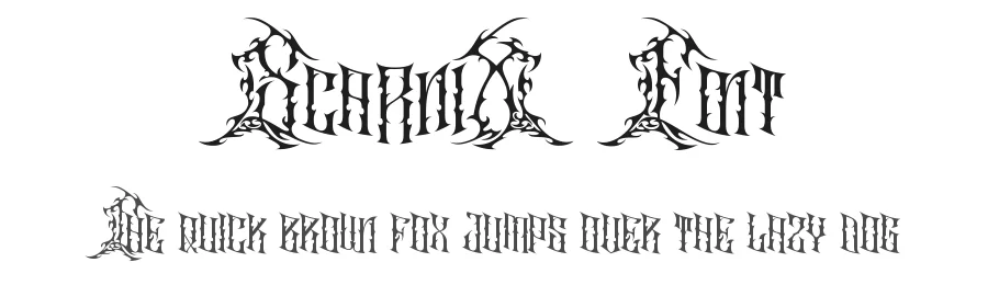 Scarnix Font by Letterara Studio — Blackletter Font