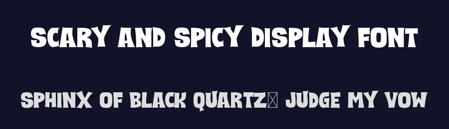 Scary and Spicy Display Font by Tokokoo Studio — Display Font — thumbnail 2