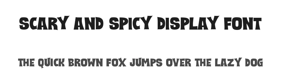 Scary and Spicy Display Font by Tokokoo Studio — Display Font