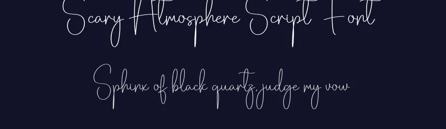 Scary Atmosphere Script Font by creativeletter — Script Handwritten Font — thumbnail 2