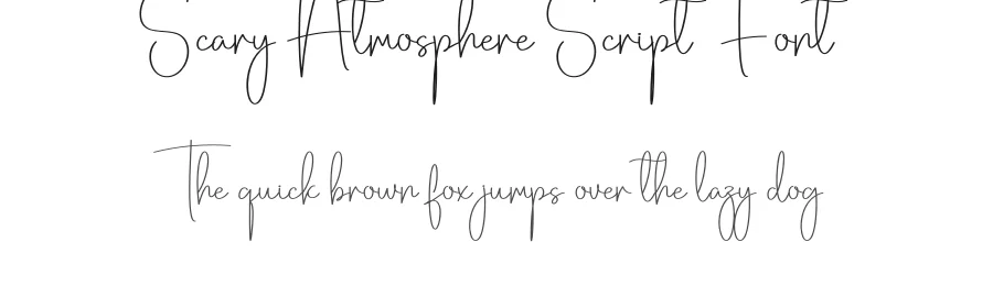 Scary Atmosphere Script Font by creativeletter — Script Handwritten Font