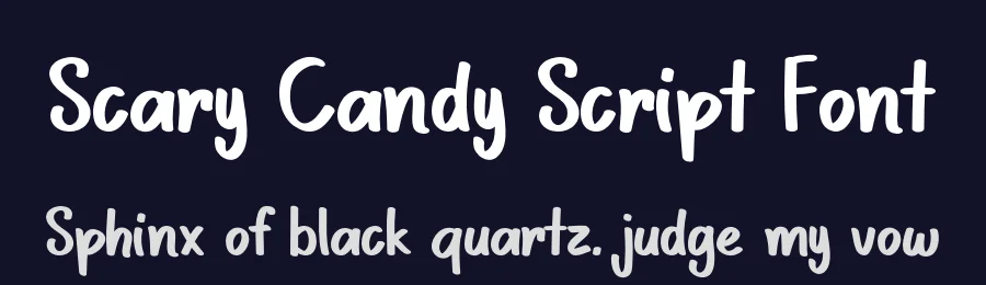 Scary Candy Script Font by Heloyud — Display Font — thumbnail 2