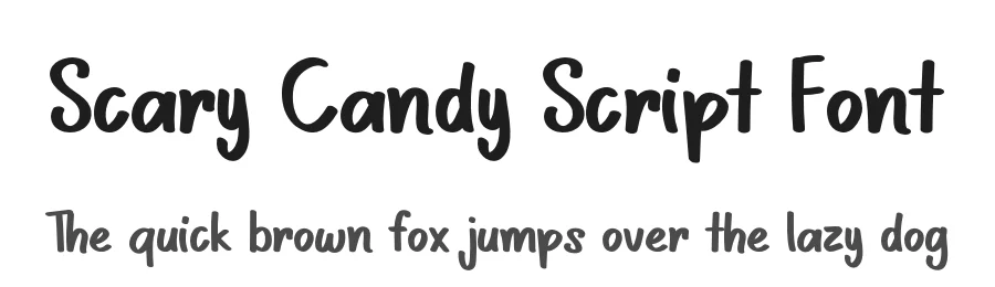 Scary Candy Script Font by Heloyud — Display Font