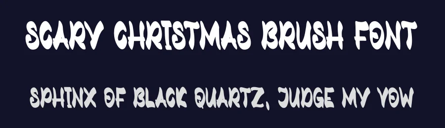 Scary Christmas Brush Font by andikastudio — Display Font — thumbnail 2