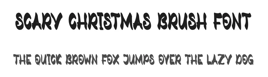 Scary Christmas Brush Font by andikastudio — Display Font