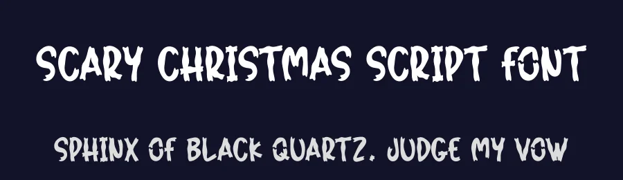 Scary Christmas Script Font by creativeletter — Display Font — thumbnail 2