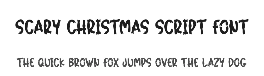 Scary Christmas Script Font by creativeletter — Display Font