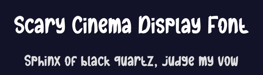 Scary Cinema Display Font by andikastudio — Display Font — thumbnail 2