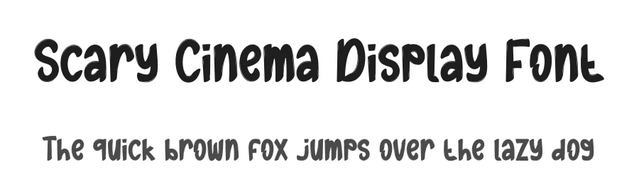 Scary Cinema Display Font by andikastudio — Display Font