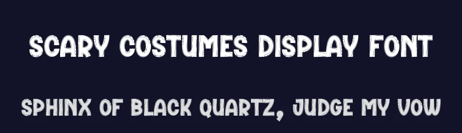 Scary Costumes Display Font by creativeletter — Display Font — thumbnail 2