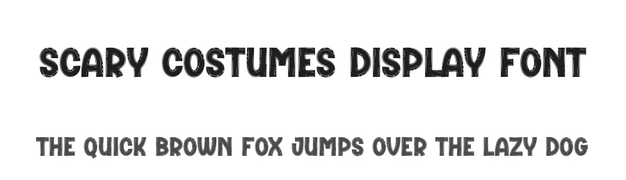 Scary Costumes Display Font by creativeletter — Display Font