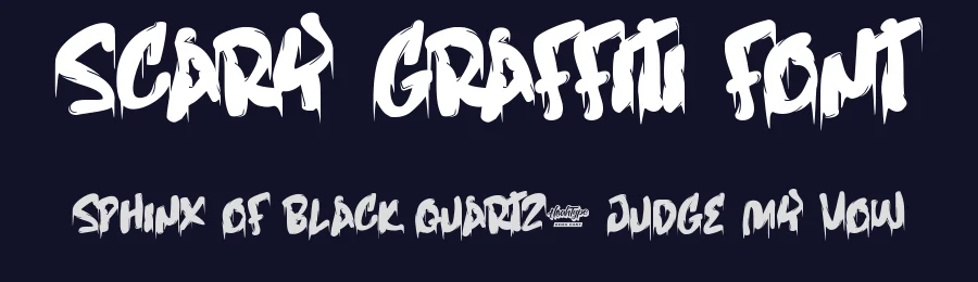 Scary Graffiti Font by noahtype — Decorative Font — thumbnail 2