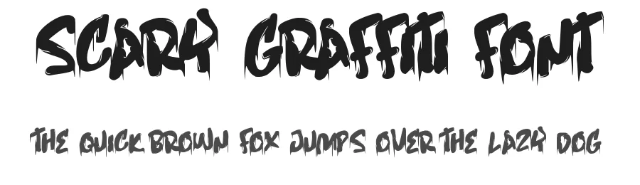 Scary Graffiti Font by noahtype — Decorative Font