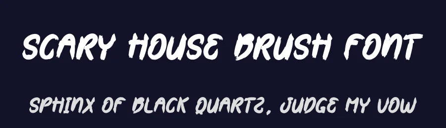 Scary House Brush Font by creativeletter — Script Handwritten Font — thumbnail 2