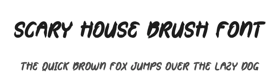 Scary House Brush Font by creativeletter — Script Handwritten Font
