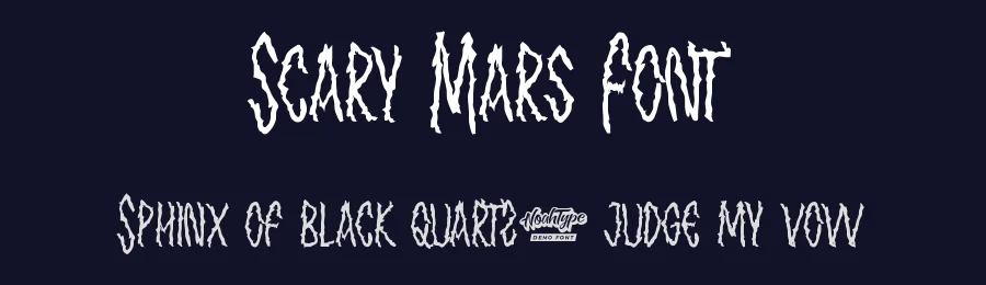 Scary Mars Font by noahtype — Decorative Font — thumbnail 2