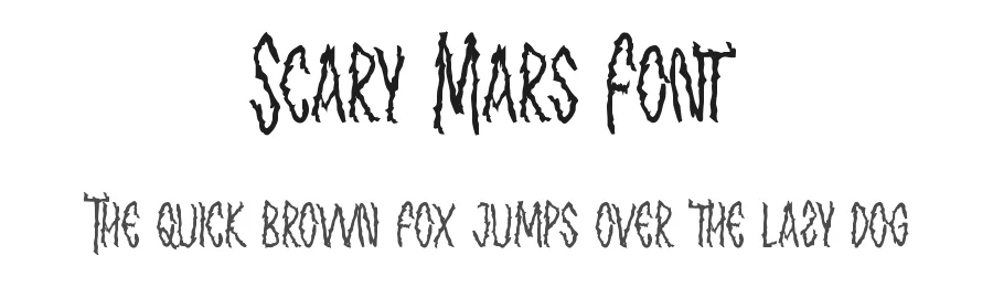 Scary Mars Font by noahtype — Decorative Font