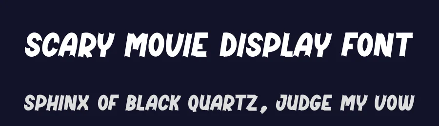 Scary Movie Display Font by creativeletter — Display Font — thumbnail 2