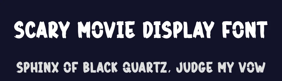 Scary Movie Display Font by creativeletter — Script Handwritten Font — thumbnail 2