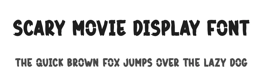 Scary Movie Display Font by creativeletter — Script Handwritten Font