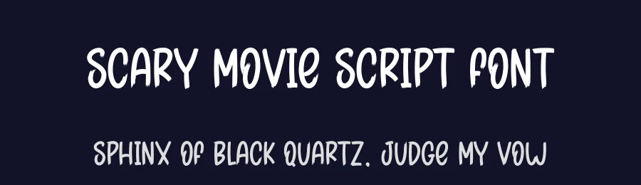 Scary Movie Script Font by creativeletter — Script Handwritten Font — thumbnail 2