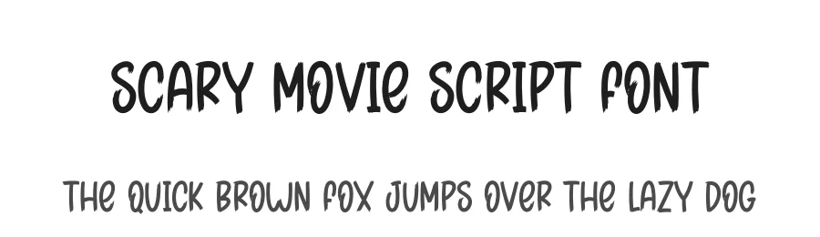 Scary Movie Script Font by creativeletter — Script Handwritten Font