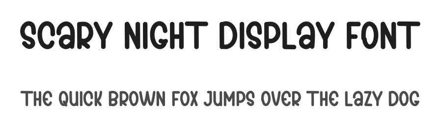 Scary Night Display Font by inermediaSTUDIO — Display Font