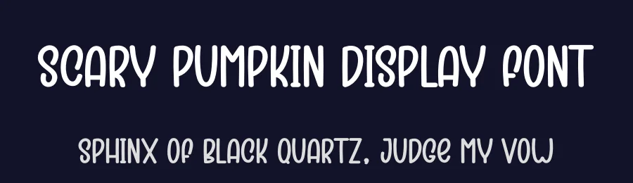 Scary Pumpkin Display Font by creativeletter — Display Font — thumbnail 2