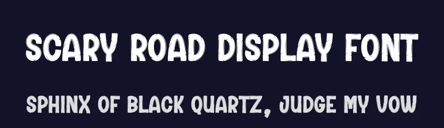 Scary Road Display Font by creativeletter — Script Handwritten Font — thumbnail 2
