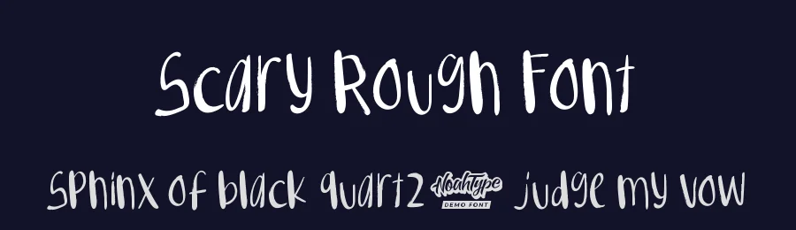 Scary Rough Font by noahtype — Script Handwritten Font — thumbnail 2