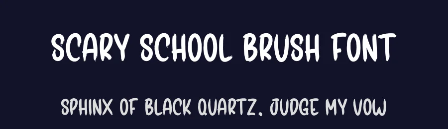 Scary School Brush Font by creativeletter — Script Handwritten Font — thumbnail 2