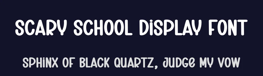 Scary School Display Font by creativeletter — Display Font — thumbnail 2