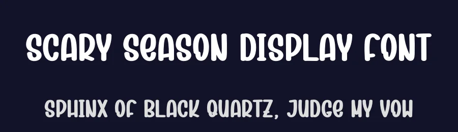 Scary Season Display Font by creativeletter — Display Font — thumbnail 2