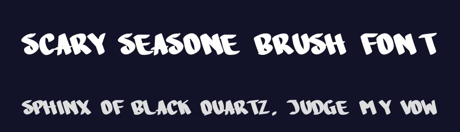 Scary Seasone Brush Font by andikastudio — Display Font — thumbnail 2