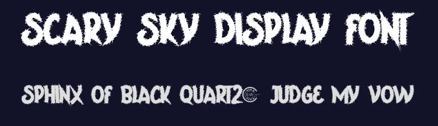 Scary Sky Display Font by RaisProject — Decorative Font — thumbnail 2